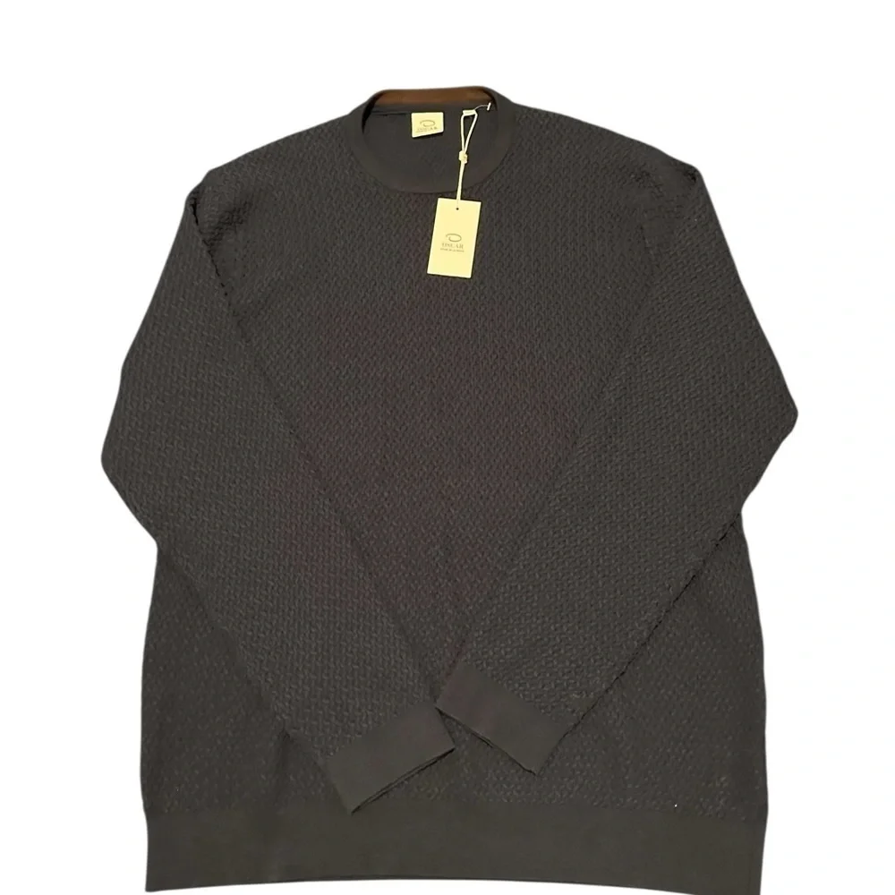 Oscar de la Renta Charcoal Crewneck Sweater, size 3XL NWT